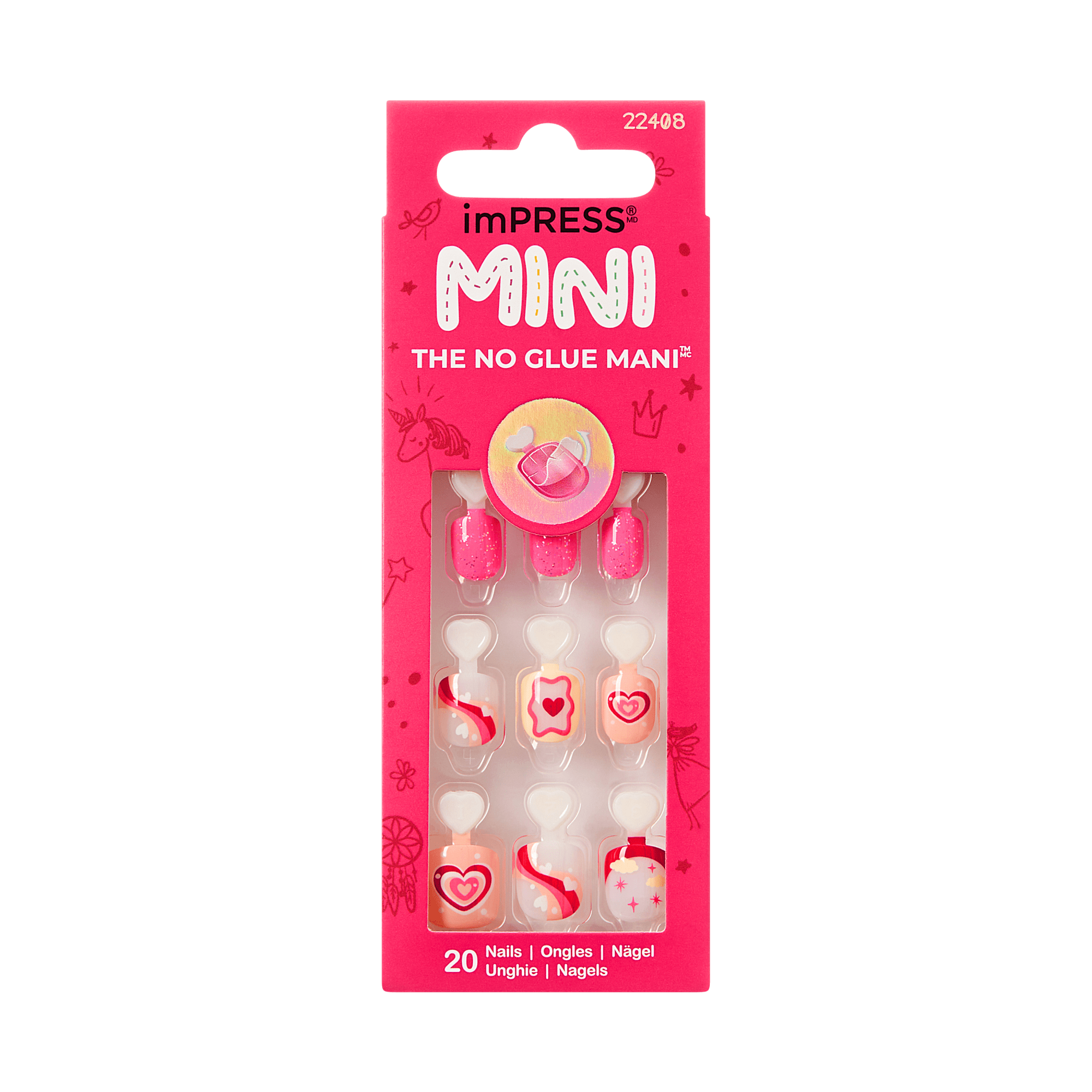 imPRESS Kids Press On Nails - Heart Wings