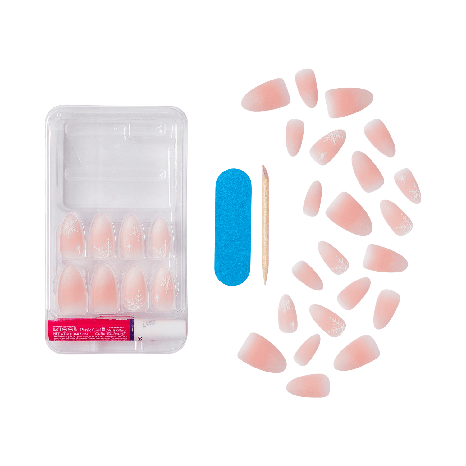 KISS Voguish Fantasy Holiday Press On Glue Nails - Sleigh All Day