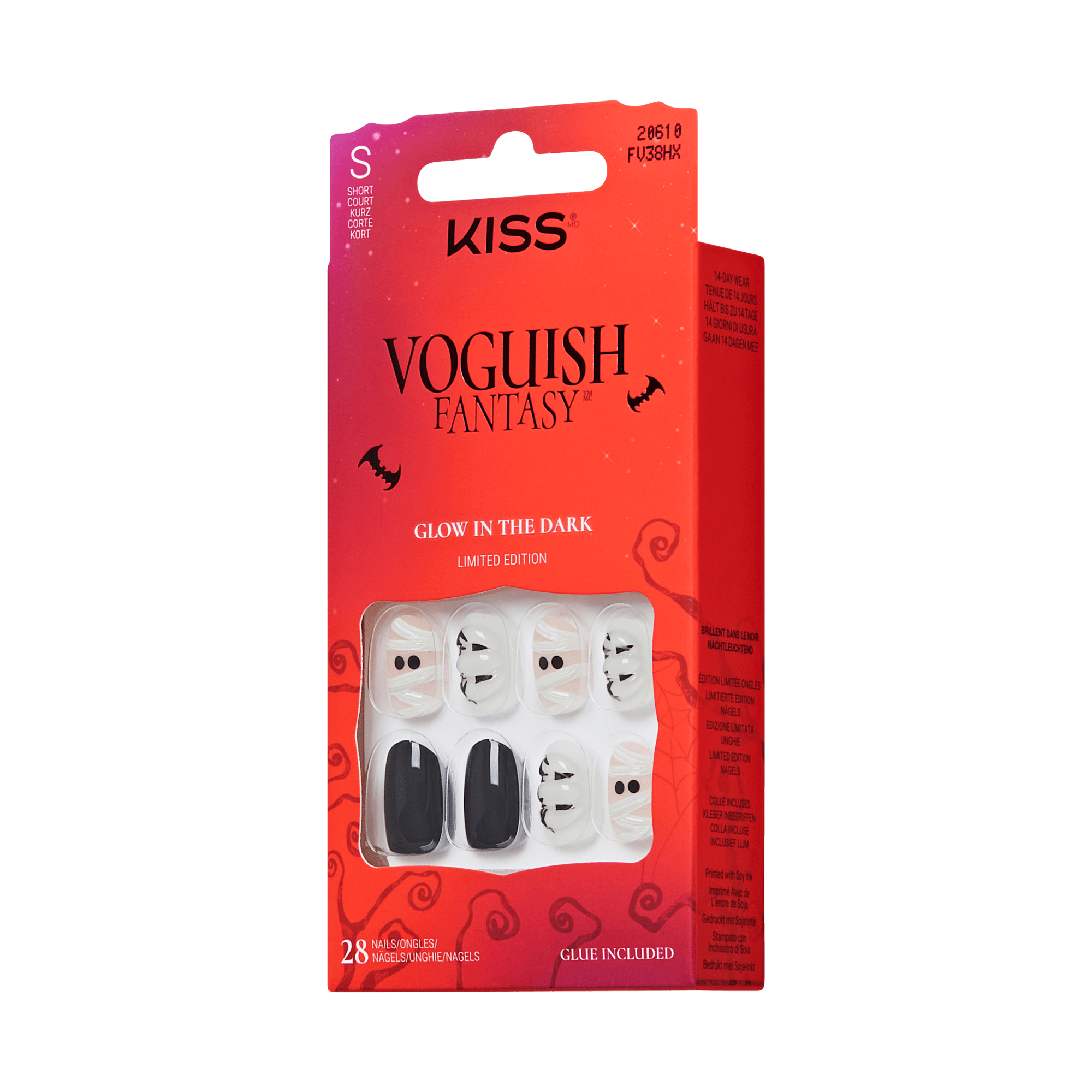 KISS Voguish Fantasy Halloween Press On Glue Nails - Creepy Flavors