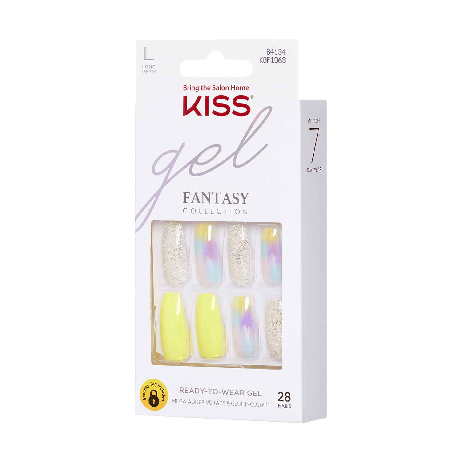 KISS Gel Fantasy Press On Glue Nails - In Your Eyes