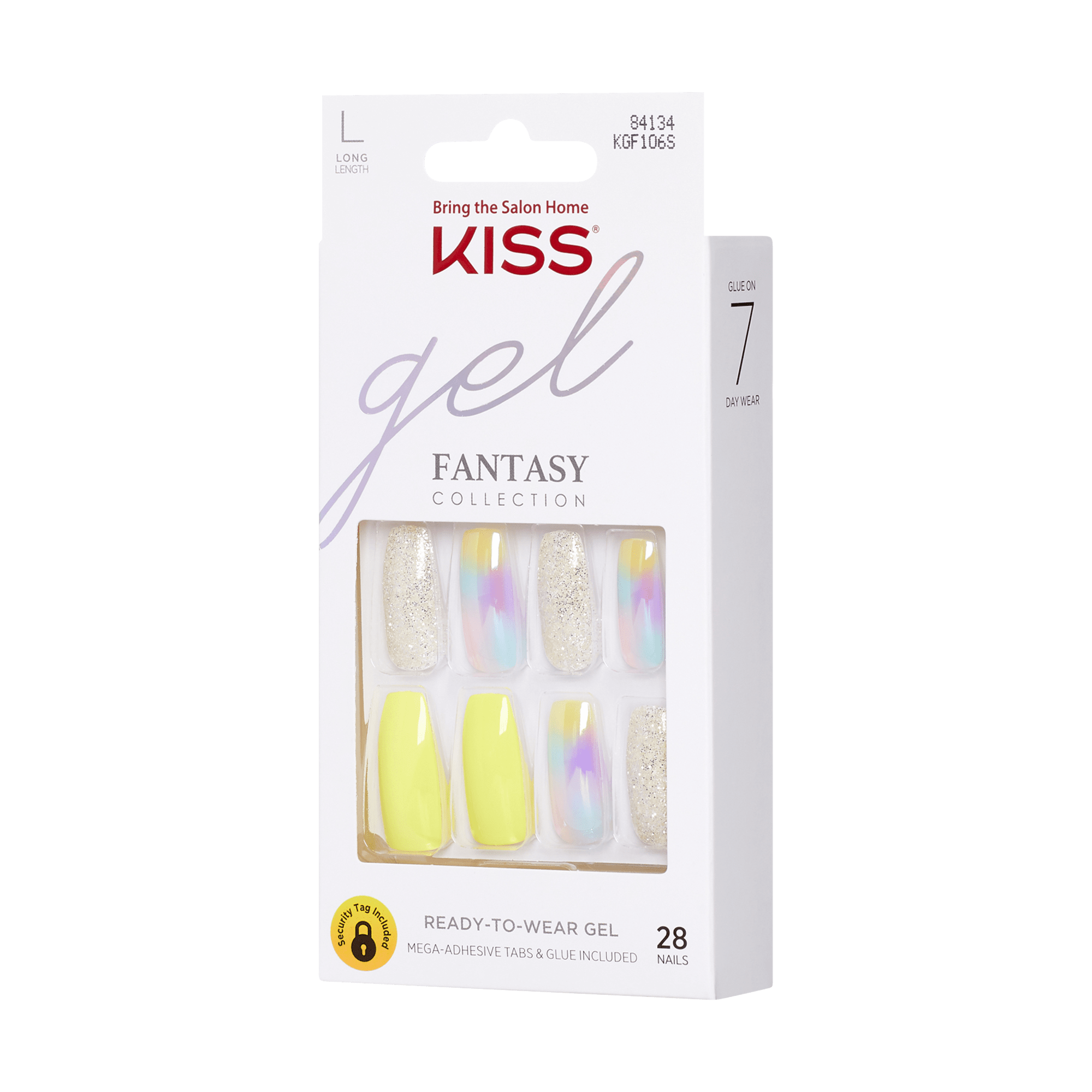 KISS Gel Fantasy Press On Glue Nails - In Your Eyes