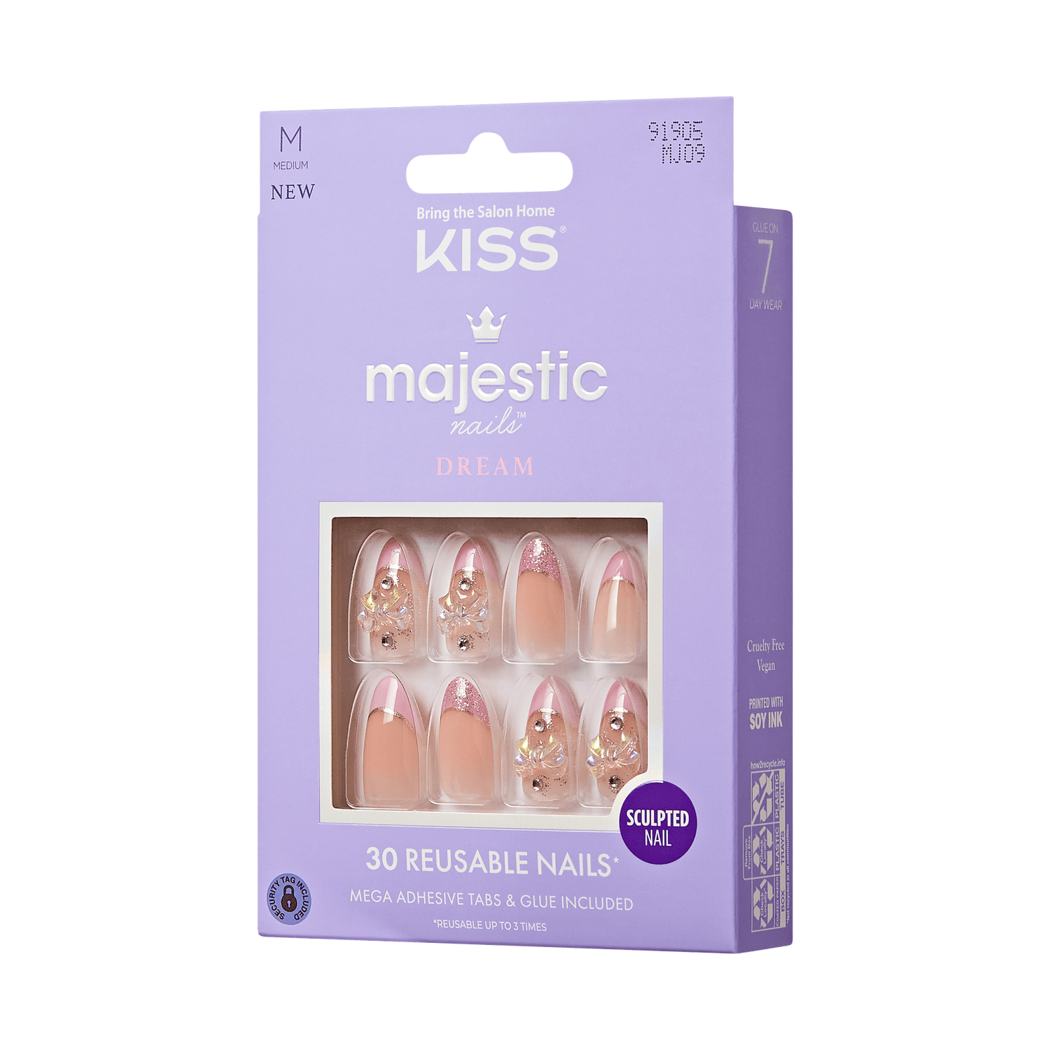 KISS Majestic Dream Press On Glue Nails - Maestro