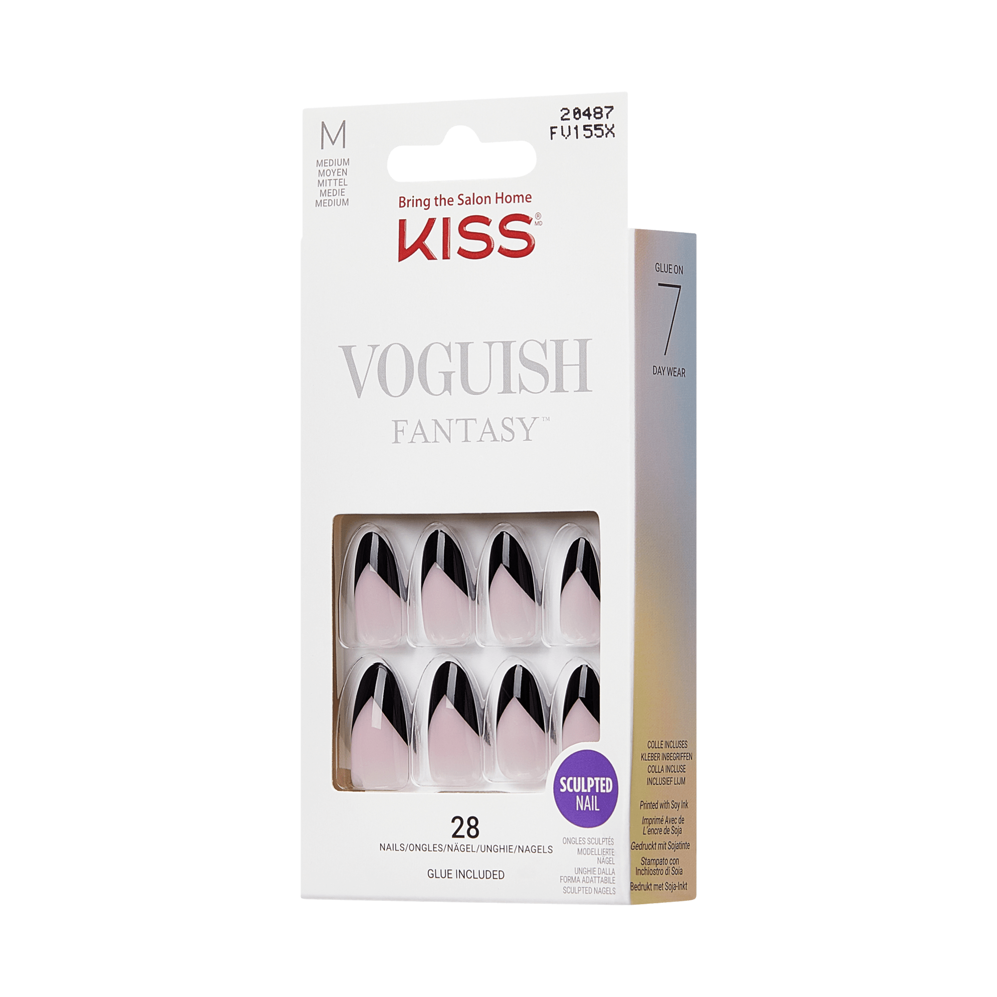 KISS Voguish Fantasy Press On Glue Nails - Stronger