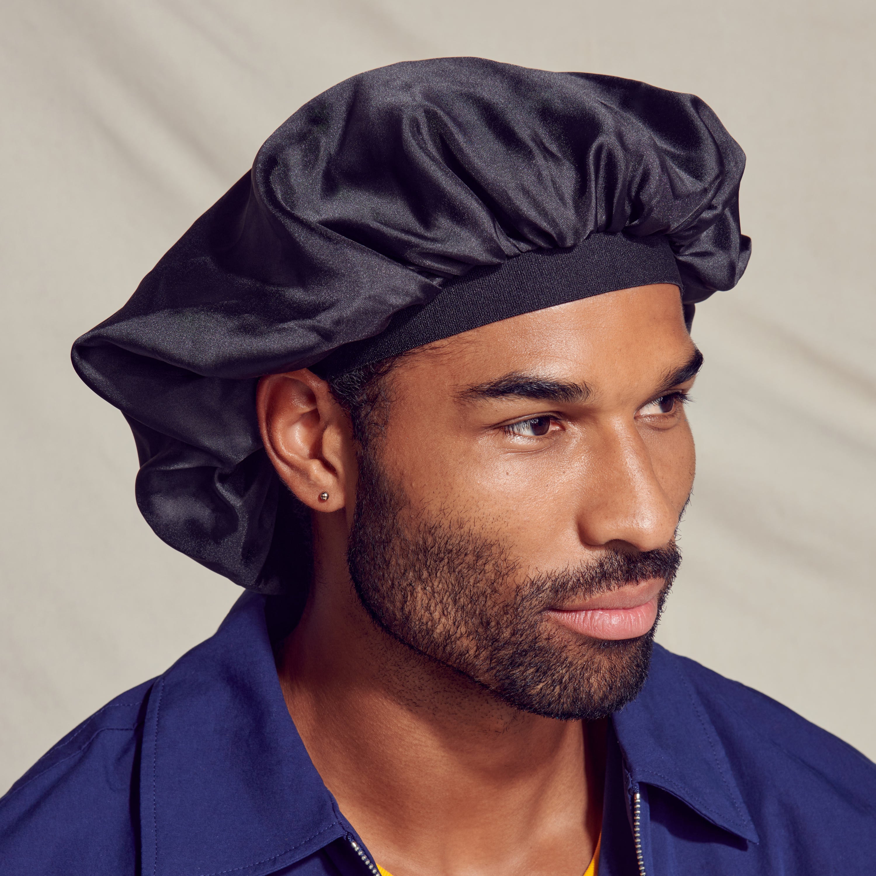 KISS Colors & Care Silky Satin Double Wear Cap, Super Jumbo - Black