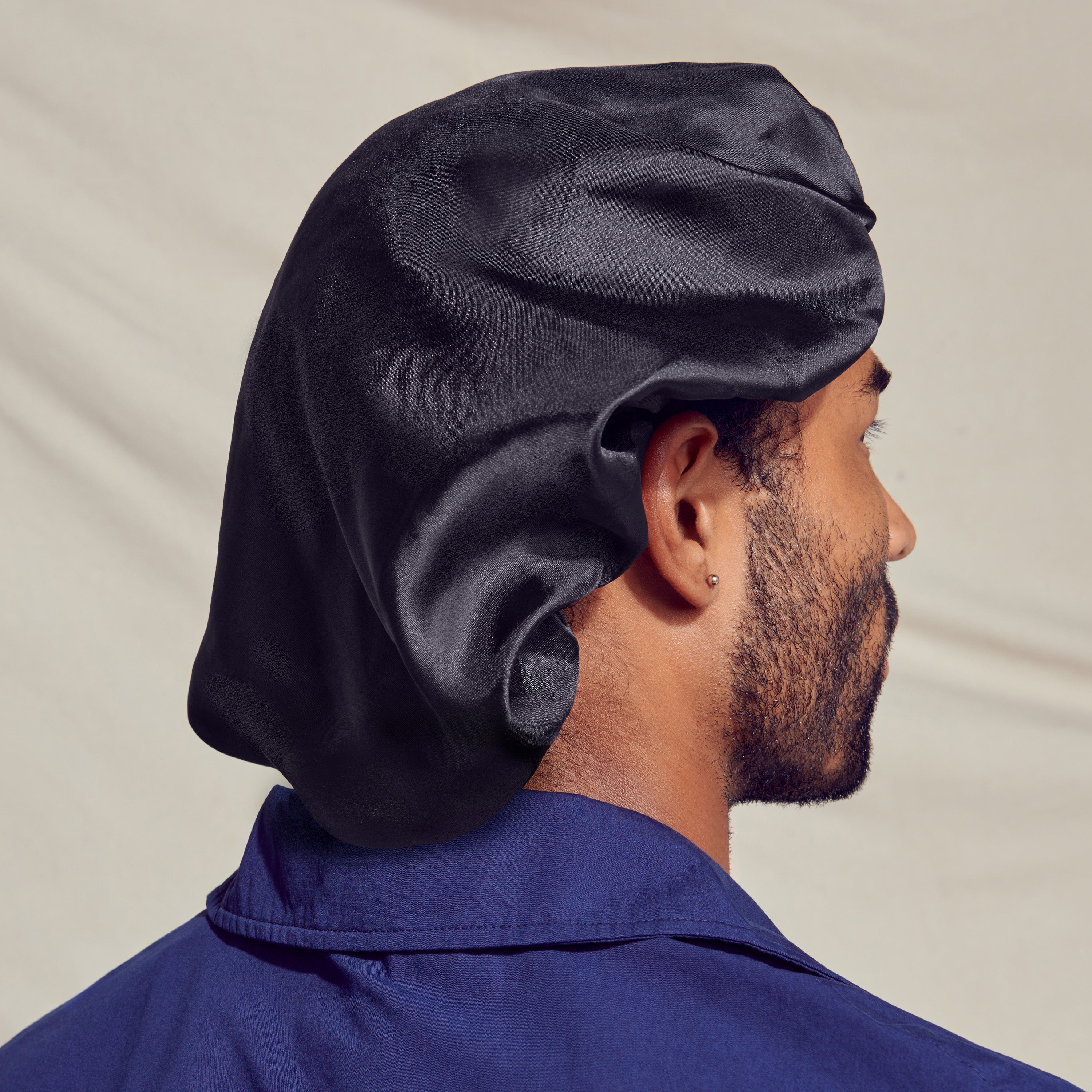 KISS Colors & Care Silky Satin Double Wear Cap, Super Jumbo - Black