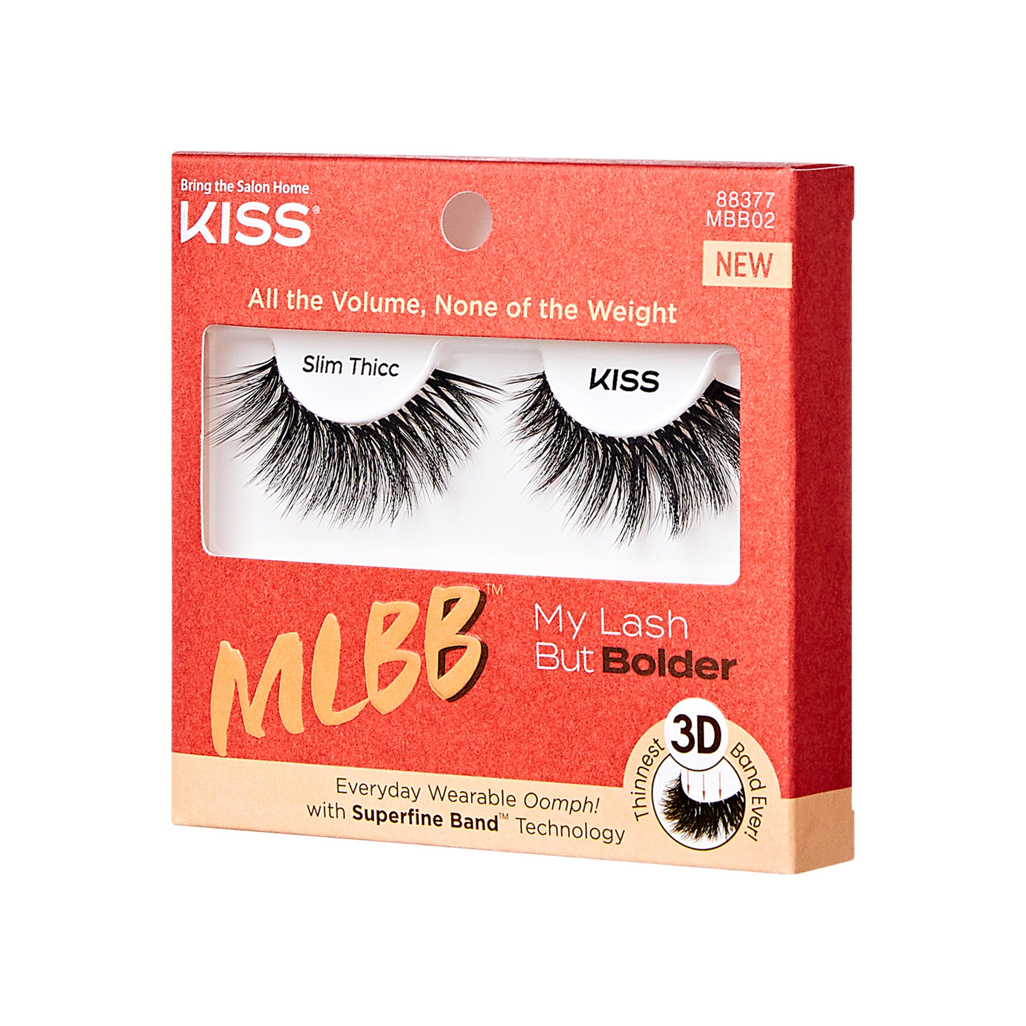 KISS My Lash But Bolder 3D Volume Eyelashes - Slim Thicc