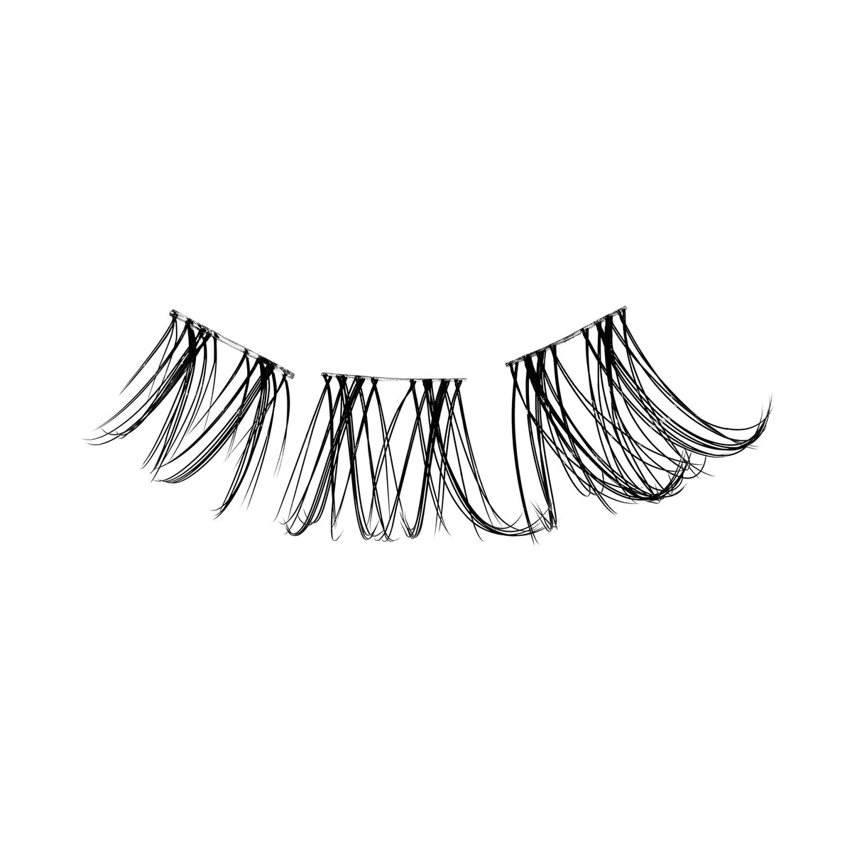 Falscara Soft Wispy Essentials Kit | DIY False Lash Extensions, Cluster Lash, Wispy Lashes, 45 Wisps, 10mm-14mm