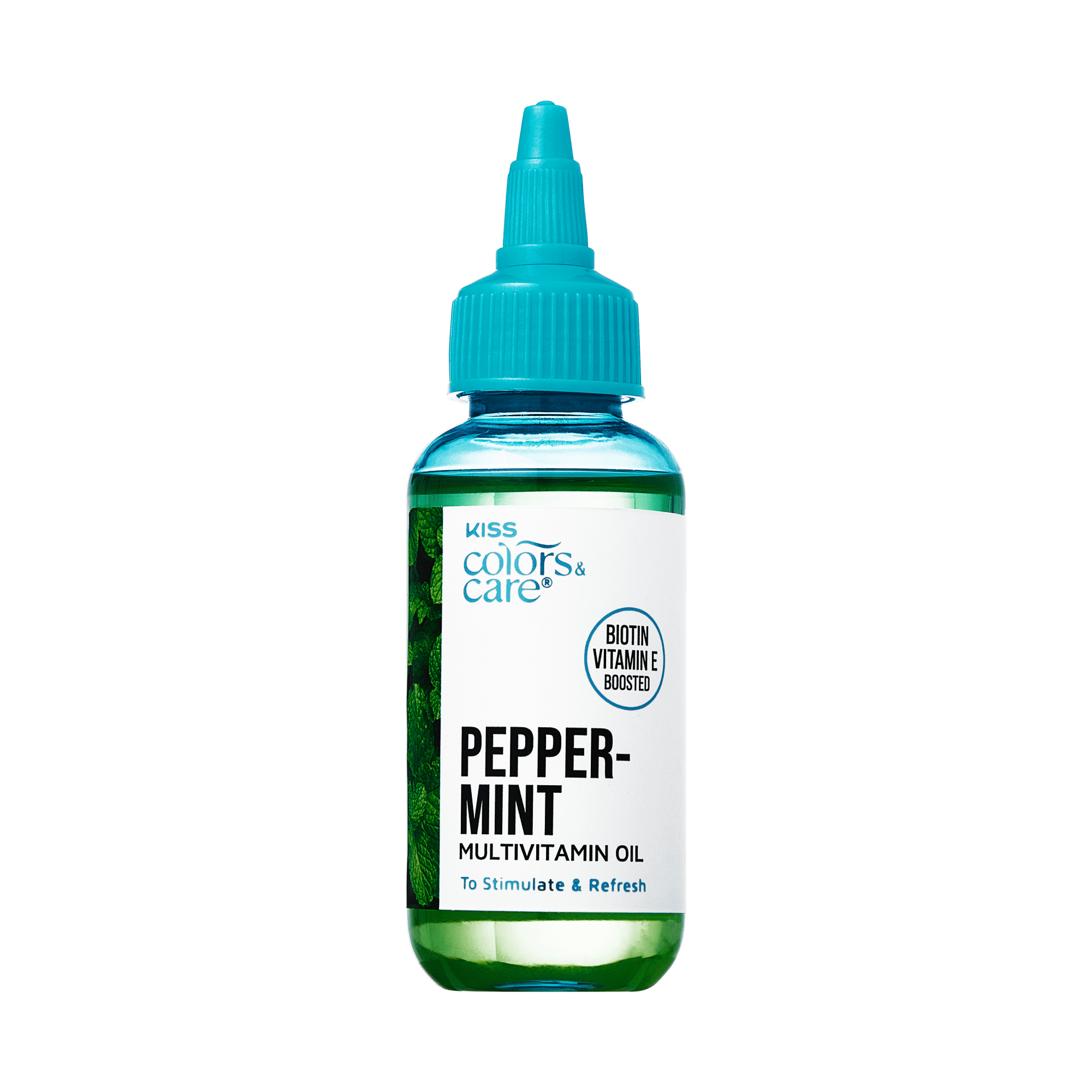 Kiss Colors & Care Multivitamin Oil for Hair & Skincare, Peppermint, 2.5 oz. Kiss Colors & Care Multivitamin Oil for Hair & Skincare, Peppermint, 2.5 oz.