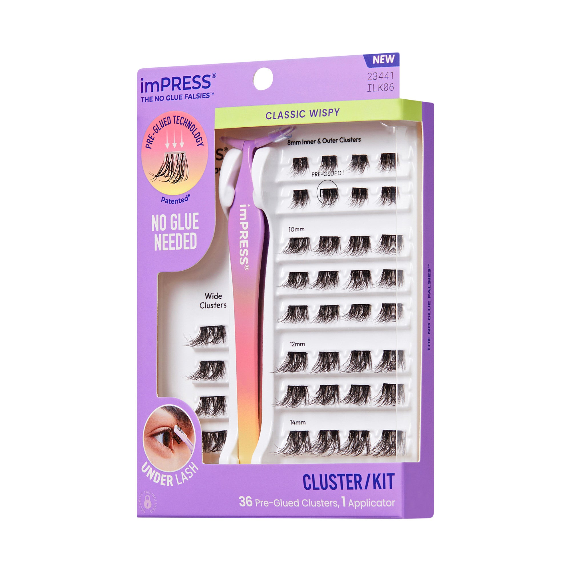 imPRESS Pre-Glued Lash Clusters Kit - Classic Wispy