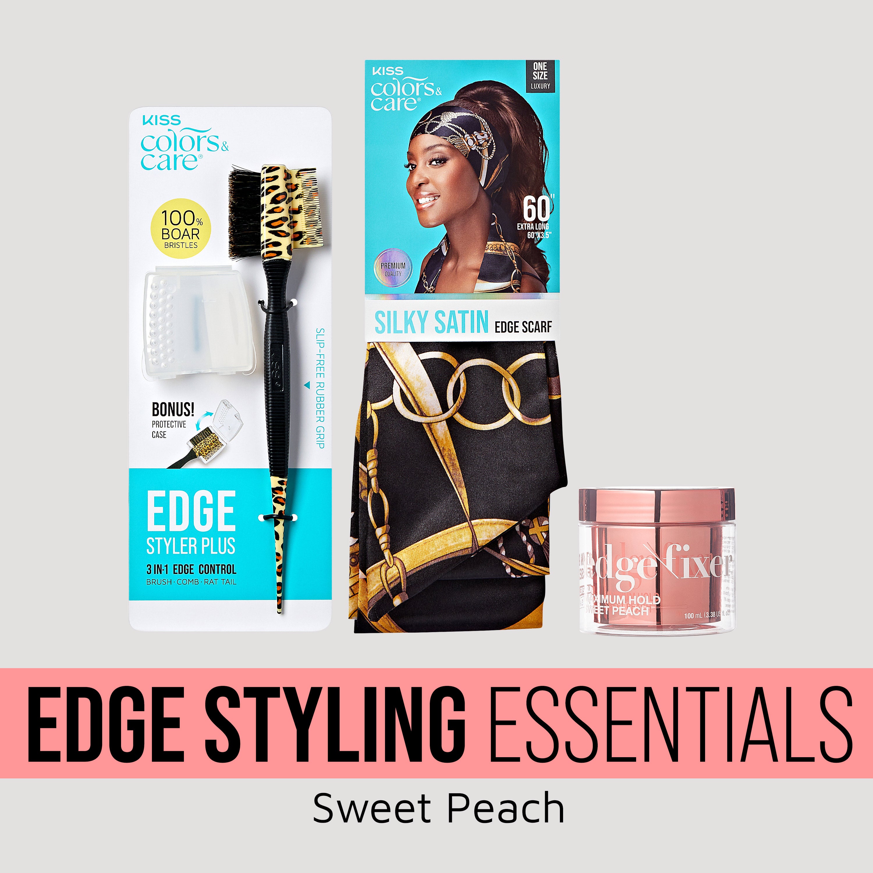 KISS Colors & Care Edge Styling Essentials Bundle