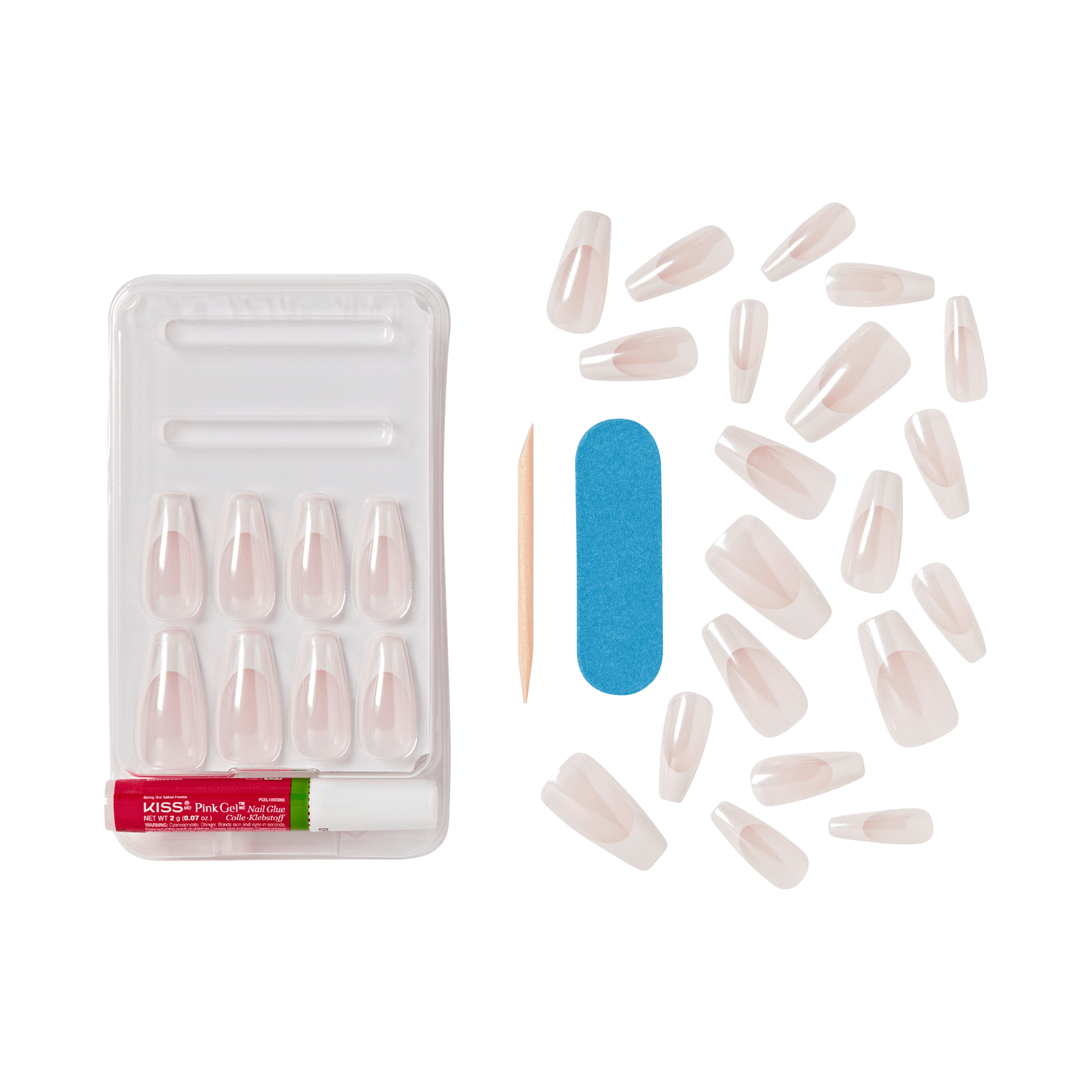 KISS My Perfect French Press On Glue Nails - All Mine