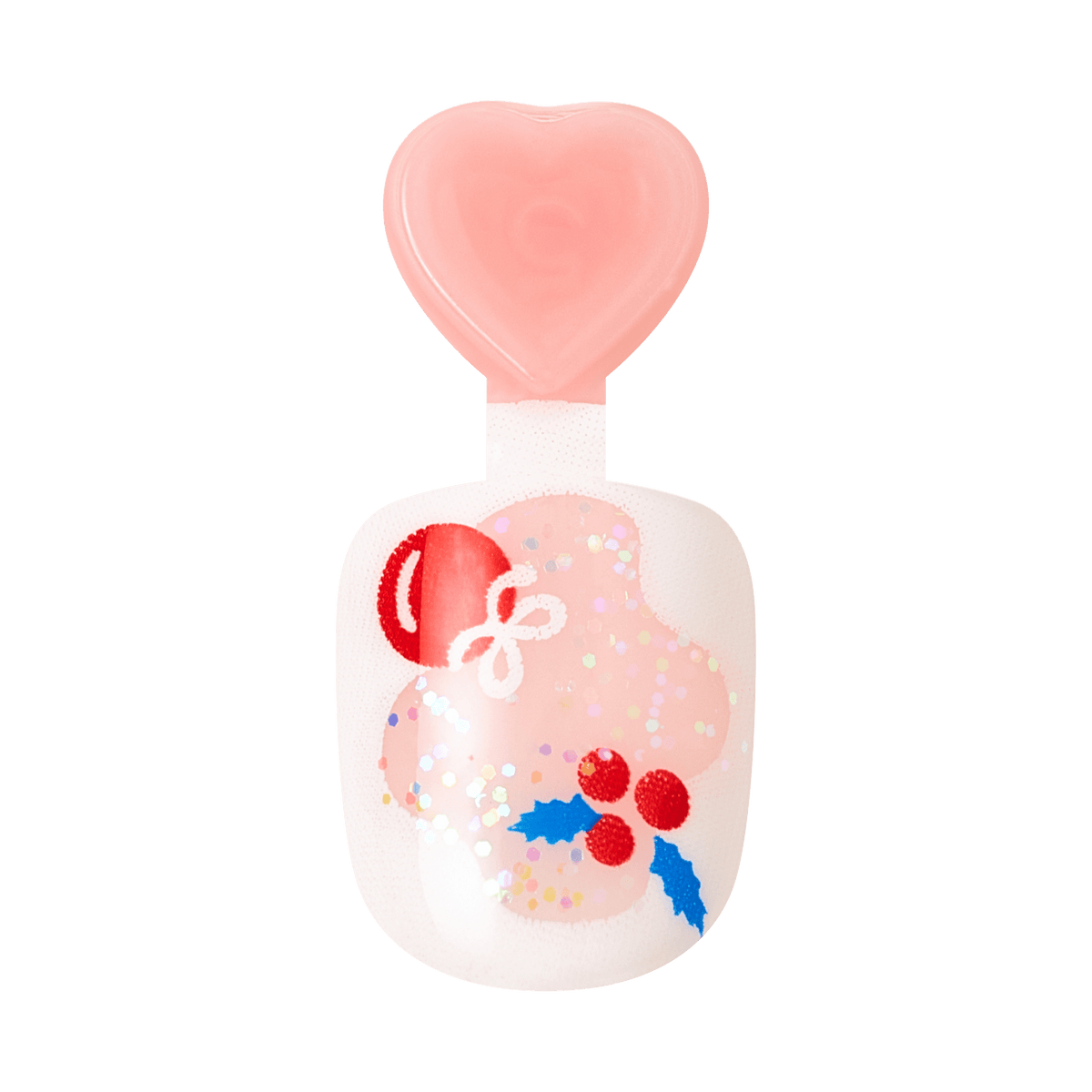 Impress Kids Holiday No Glue Fake Press On Nails - Mini Angels | Design, Pink & Red, Kids, Squoval, Manicure