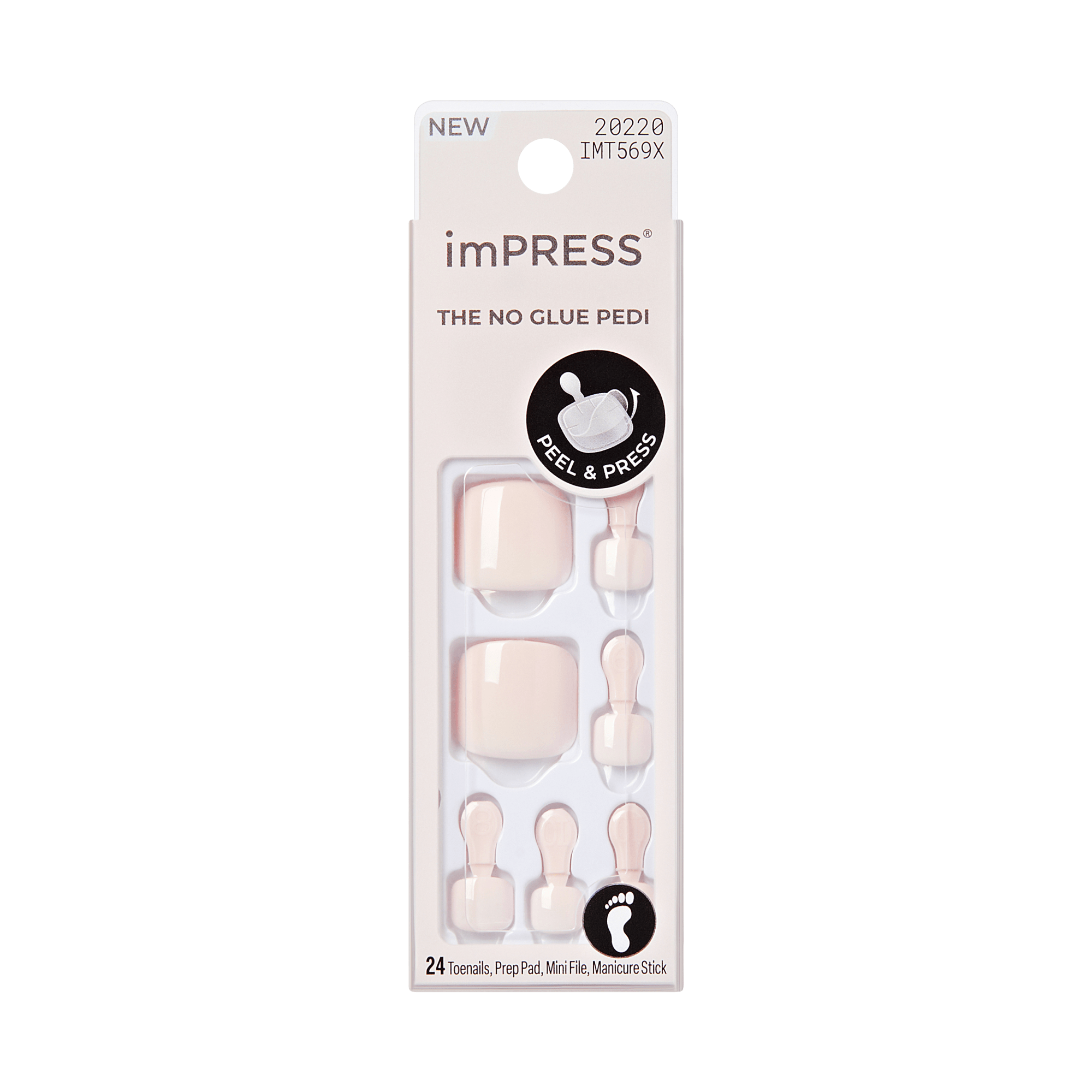 imPRESS pedicure product packaging on a transparent background