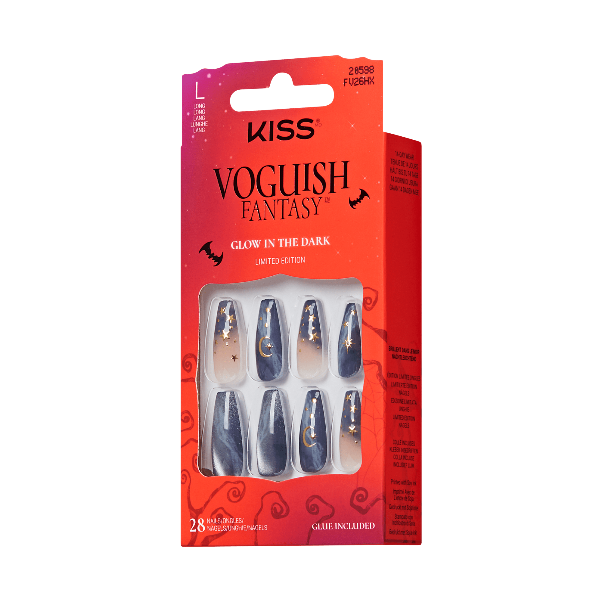 KISS Voguish Fantasy Halloween Press On Glue Nails - Evil Ways
