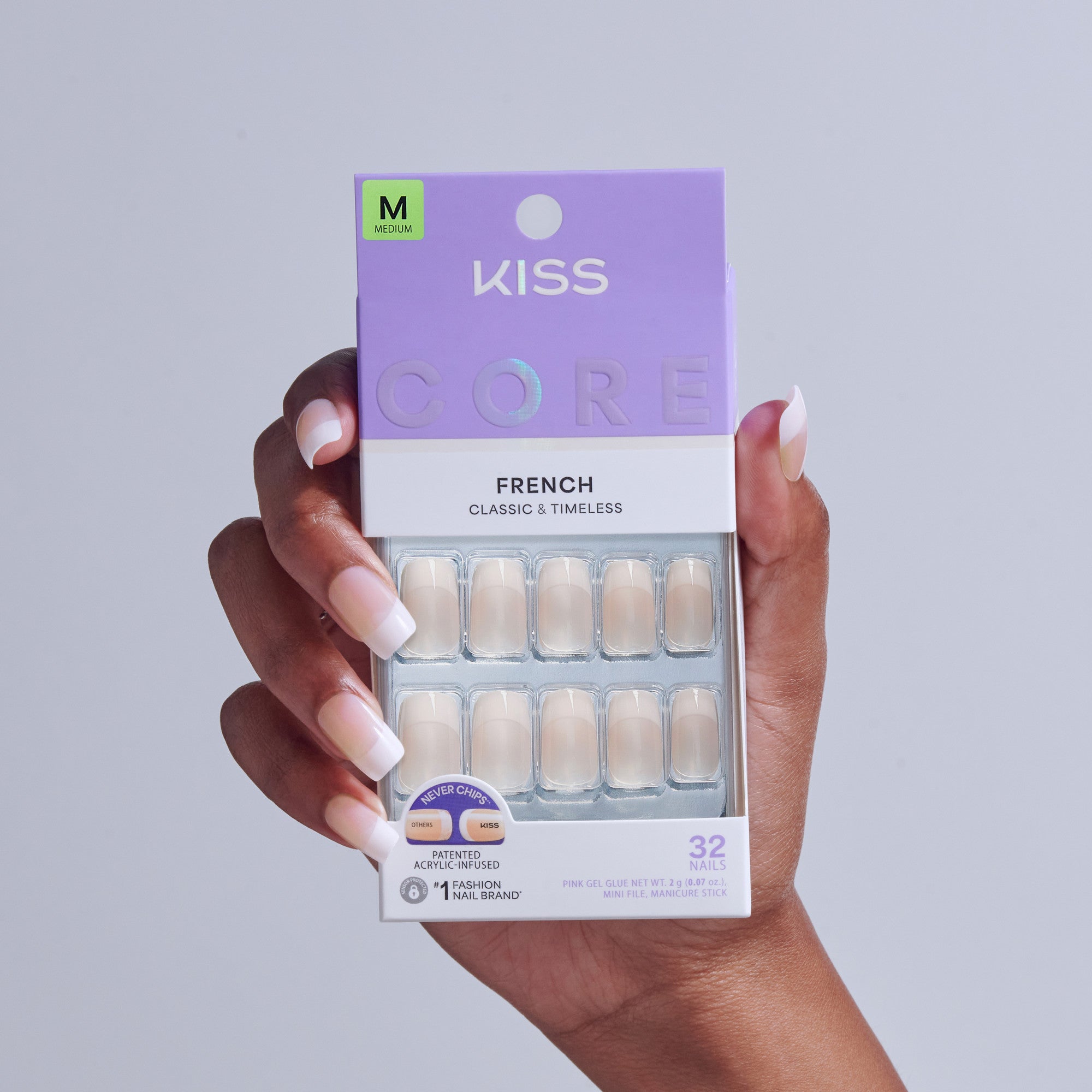 KISS CORE French Press On Glue Nails – Scenario