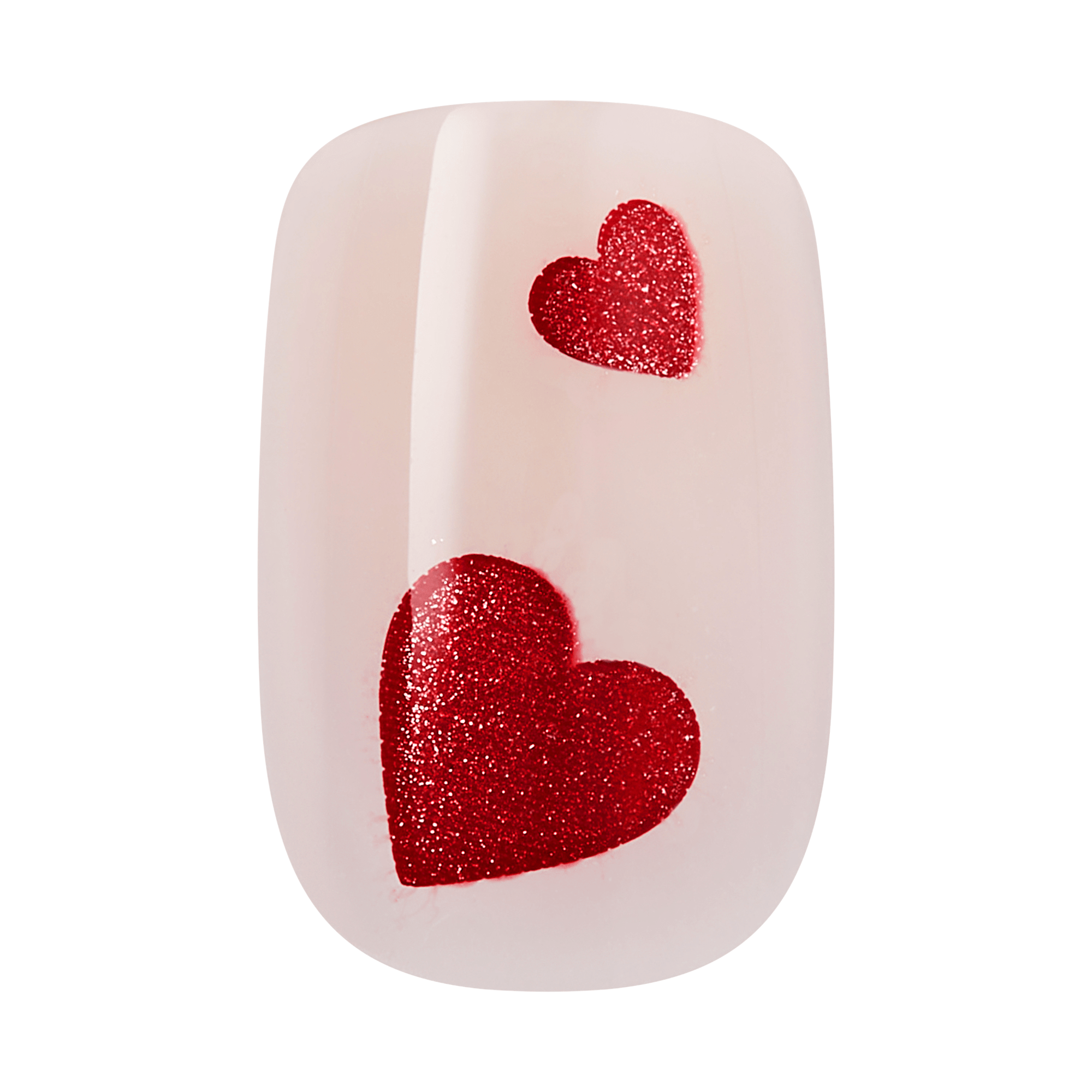 KISS LOVE Design Press On Glue Nails - Hues of Love