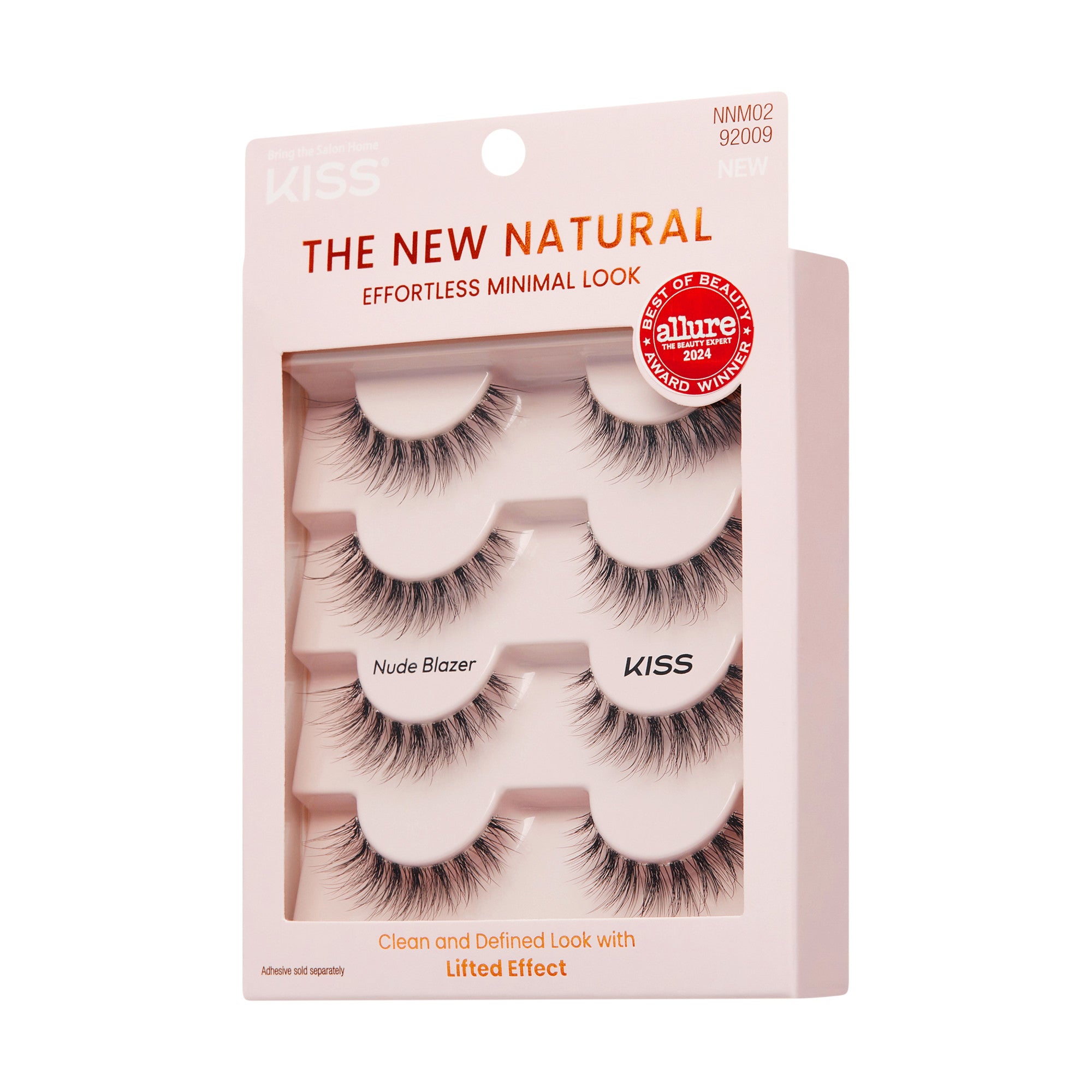 KISS The New Natural Lash 4-Pair Multipack - Nude Blazer