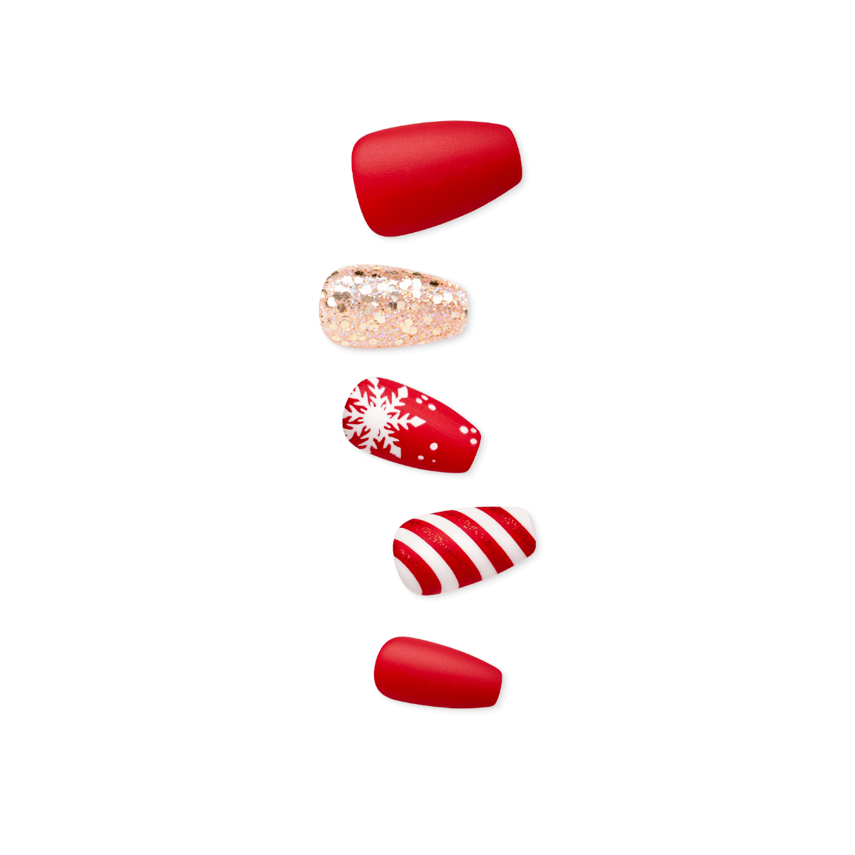 imPRESS Press-On Manicure Limited Edition Holiday - Mini Candy Cane