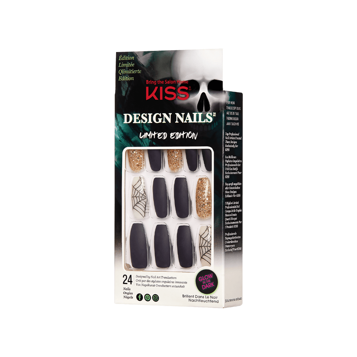 KISS Halloween Design Nail - Undertaker