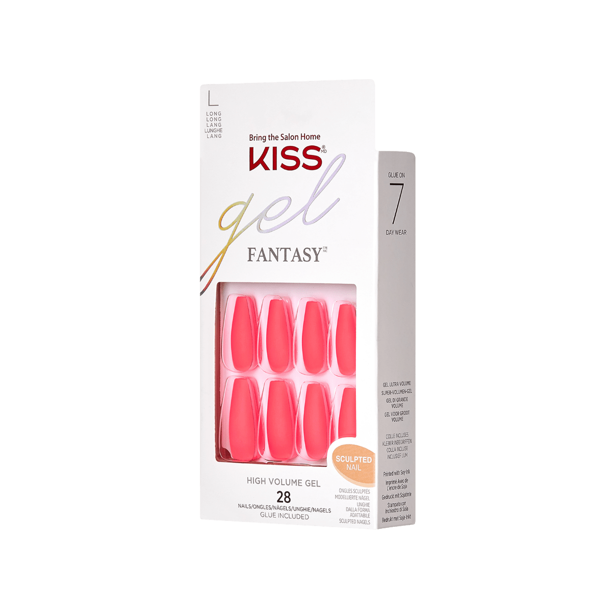 KISS Gel Fantasy Sculpted Nails - Orange Burst
