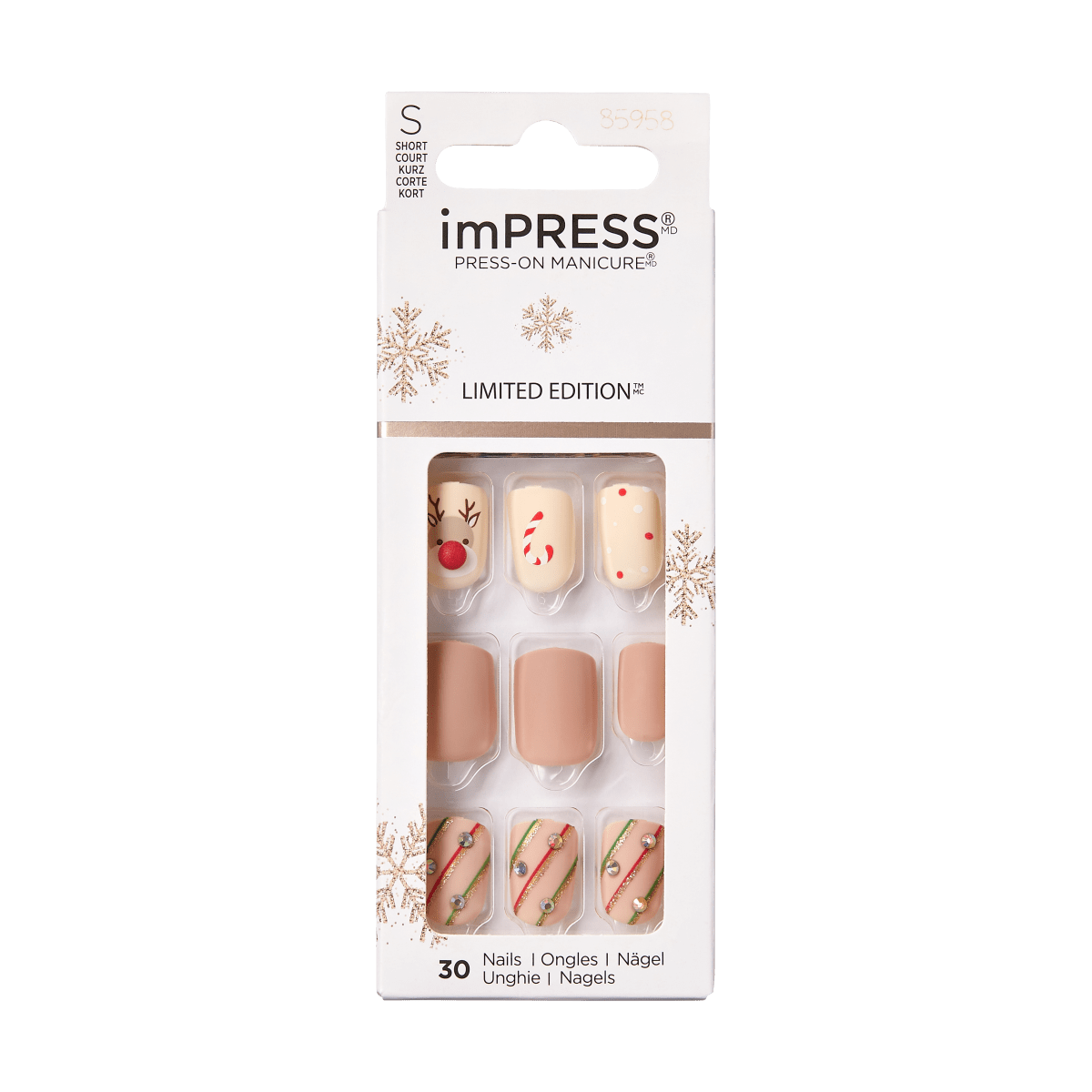 imPRESS Press-On Manicure Limited Edition Holiday - Santa Buddies