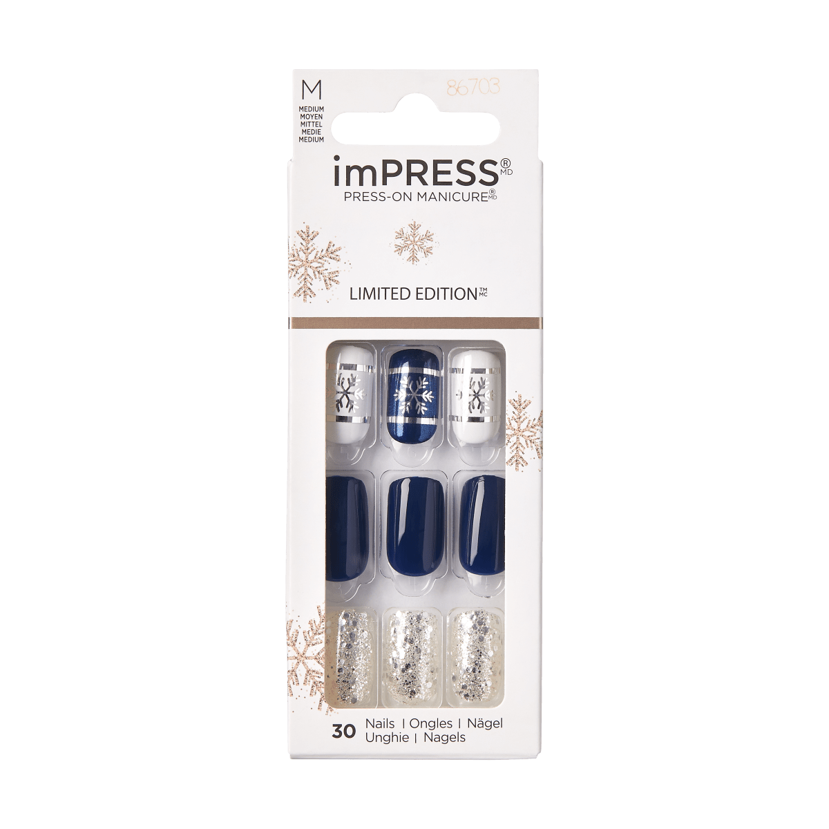 imPRESS Press-On Manicure Limited Edition Holiday - Silent Night