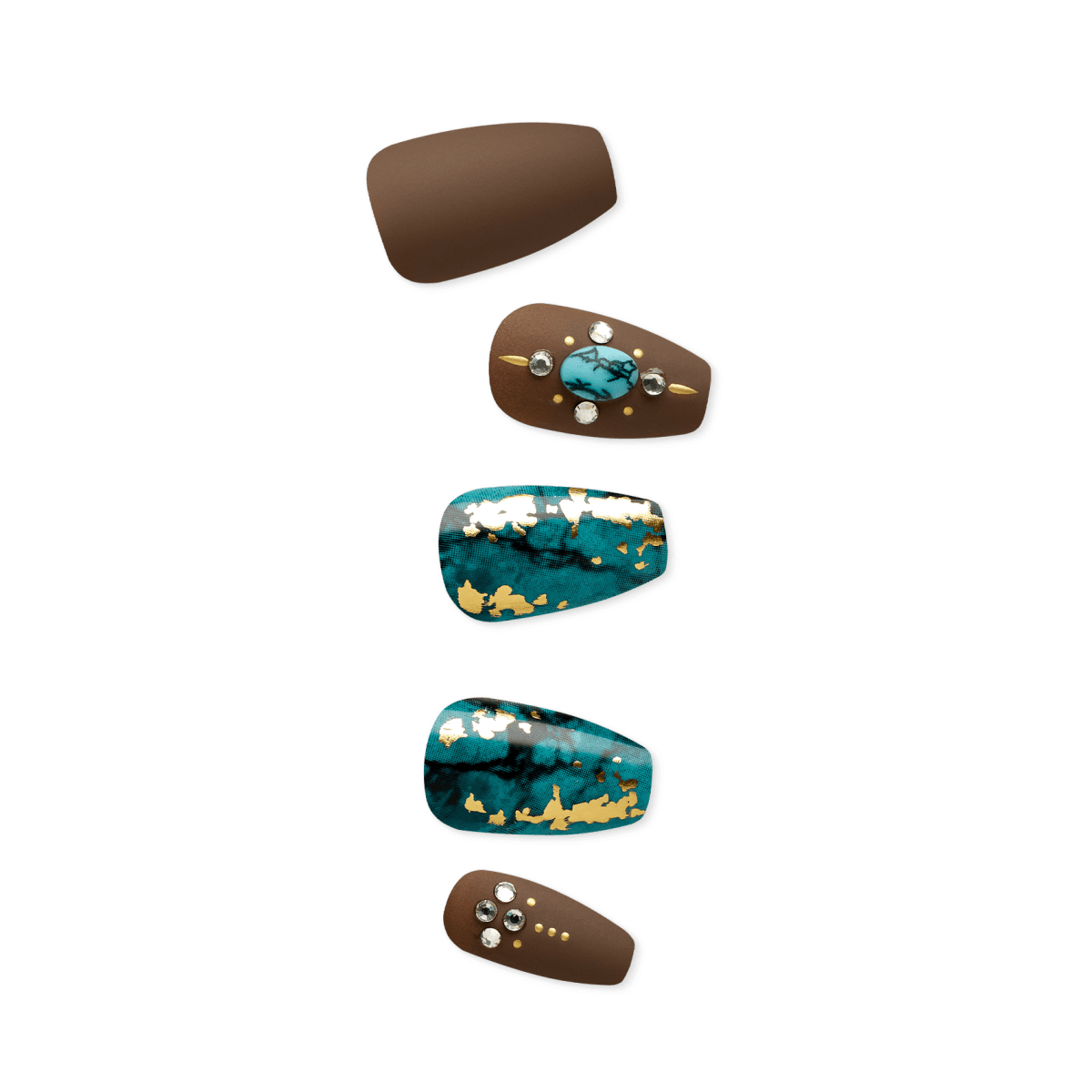 imPRESS Press-on Manicure Birthstone Collection - Turquoise