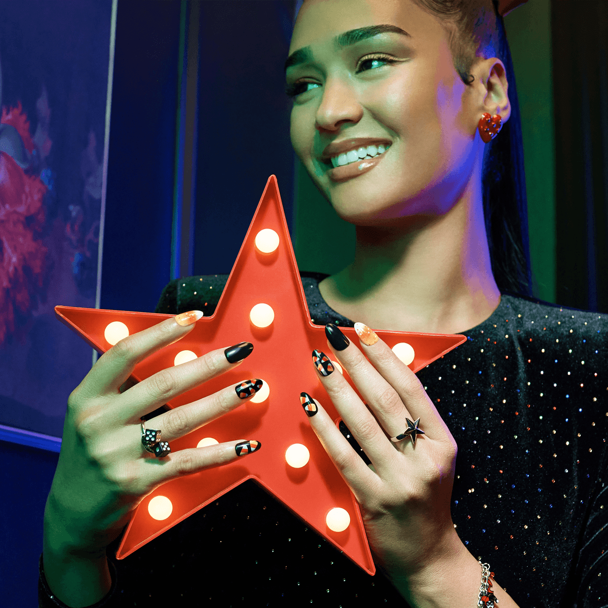 imPRESS Press-On Manicure Halloween Glow in the Dark - Howl you doing