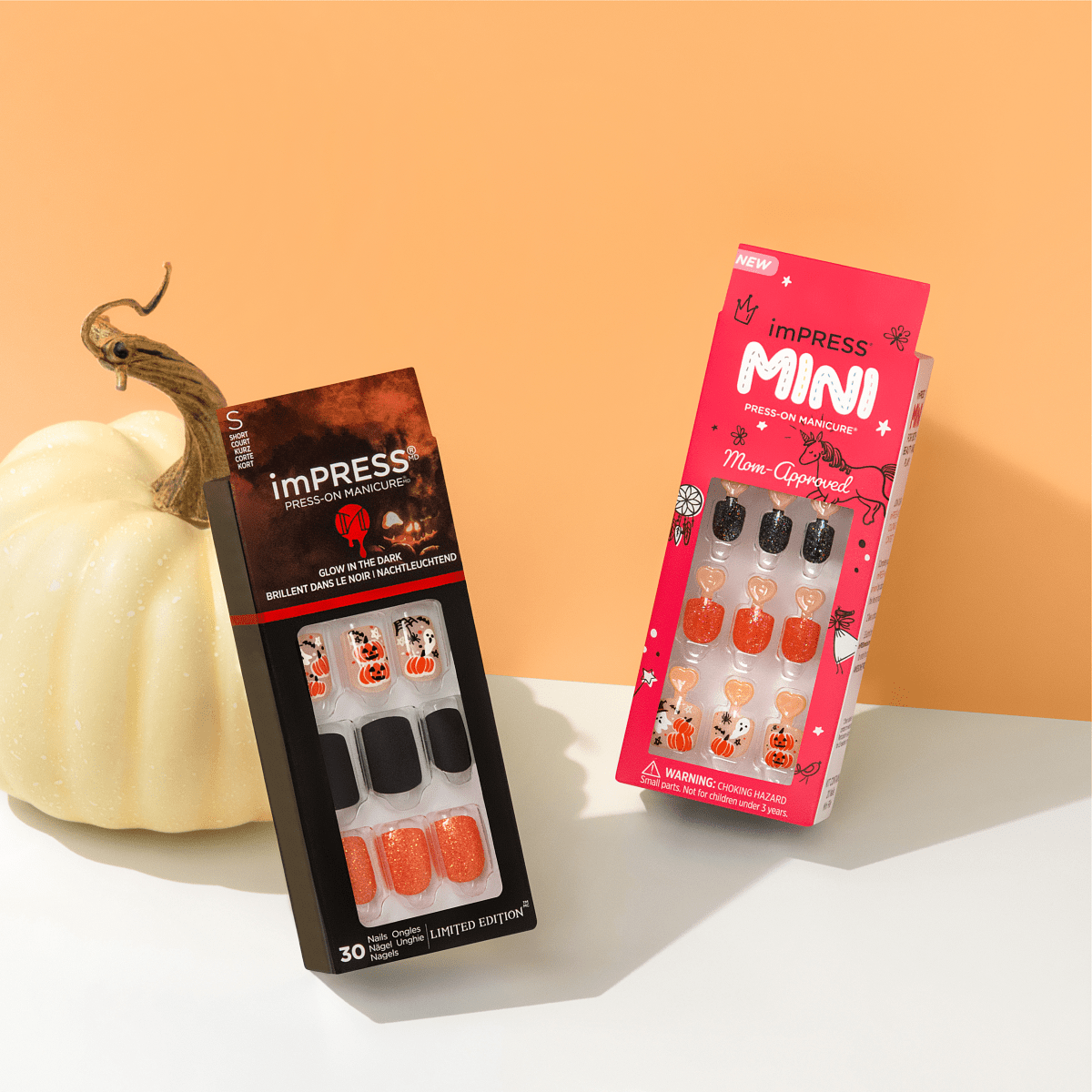 imPRESS Press-On Manicure Halloween Glow in the Dark - Hey boo-tiful