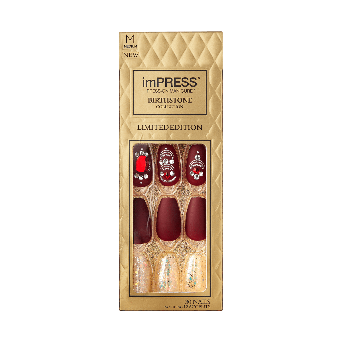 imPRESS Press-on Manicure Birthstone Collection - Garnet