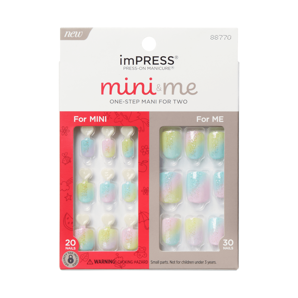 imPRESS Mini & Me Press-On Mani for 2 - Slime