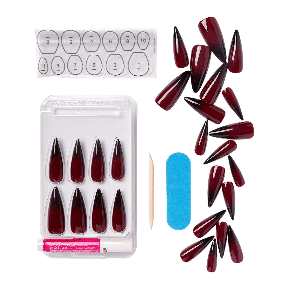 KISS Halloween Salon Color Nails - Beat it