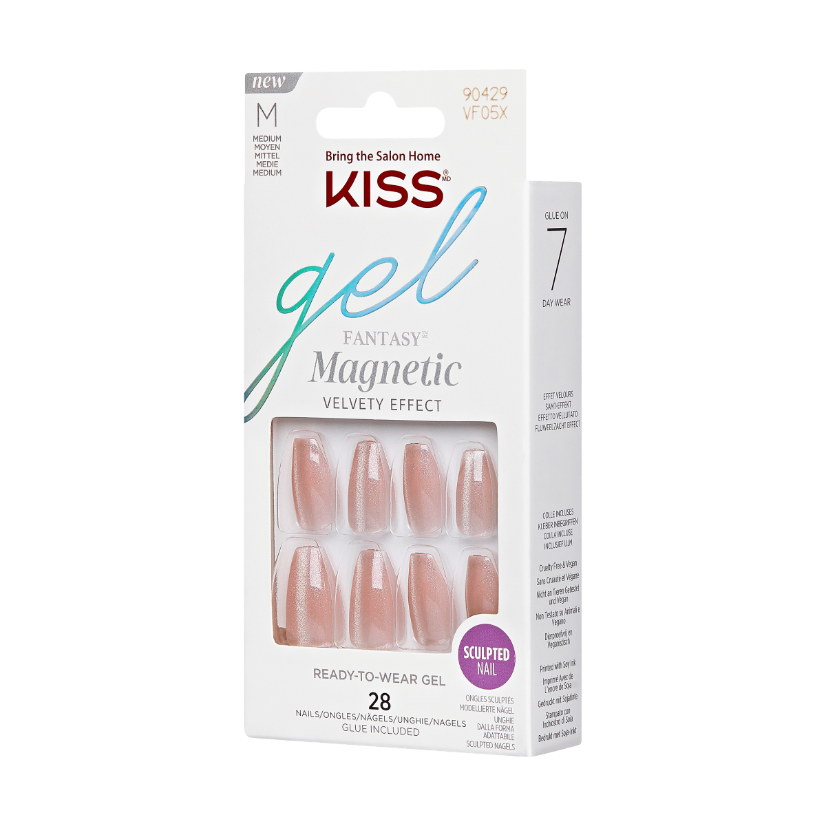 KISS Gel Fantasy Magnetic Nails - Compass