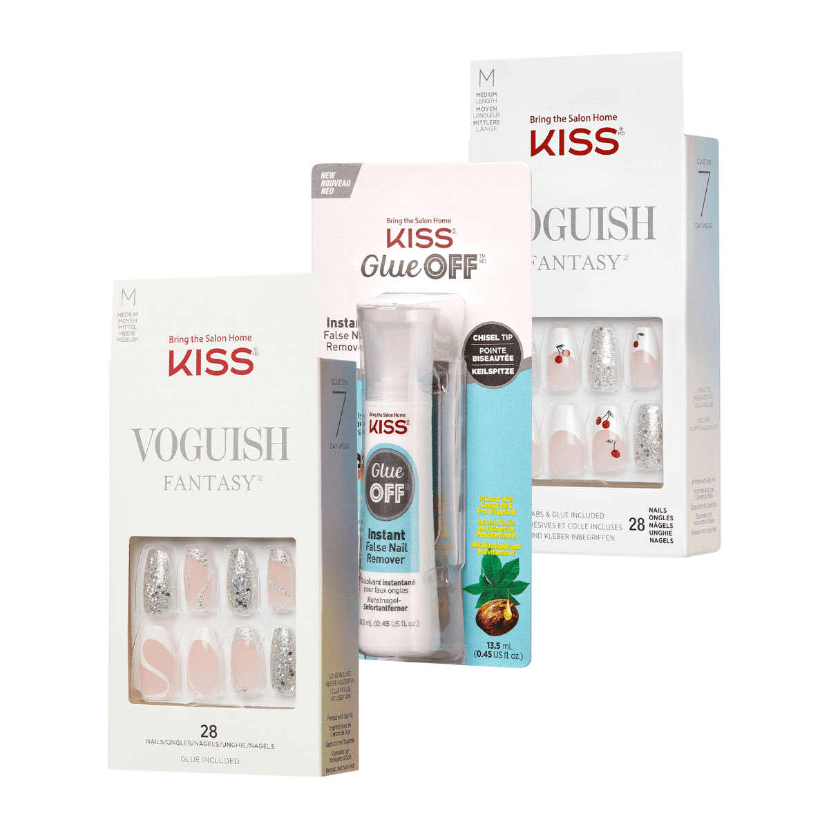 2 KISS Voguish Fantasy Nails & Glue OFF Set - Gardenista Goals