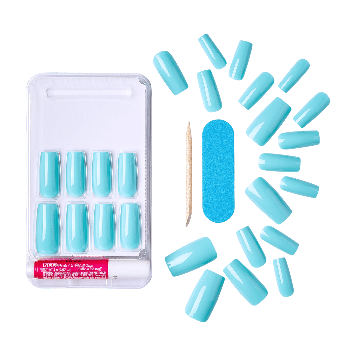 KISS Gel Fantasy Sculpted Nails - Sun Shine