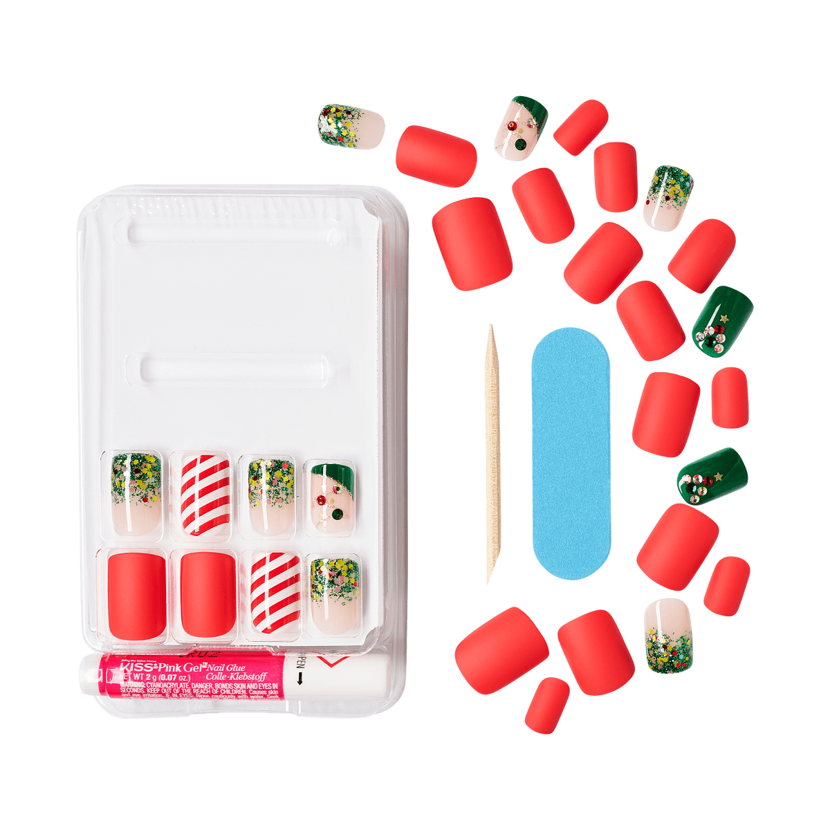 KISS Special Design Holiday Nails - My Santa Claus