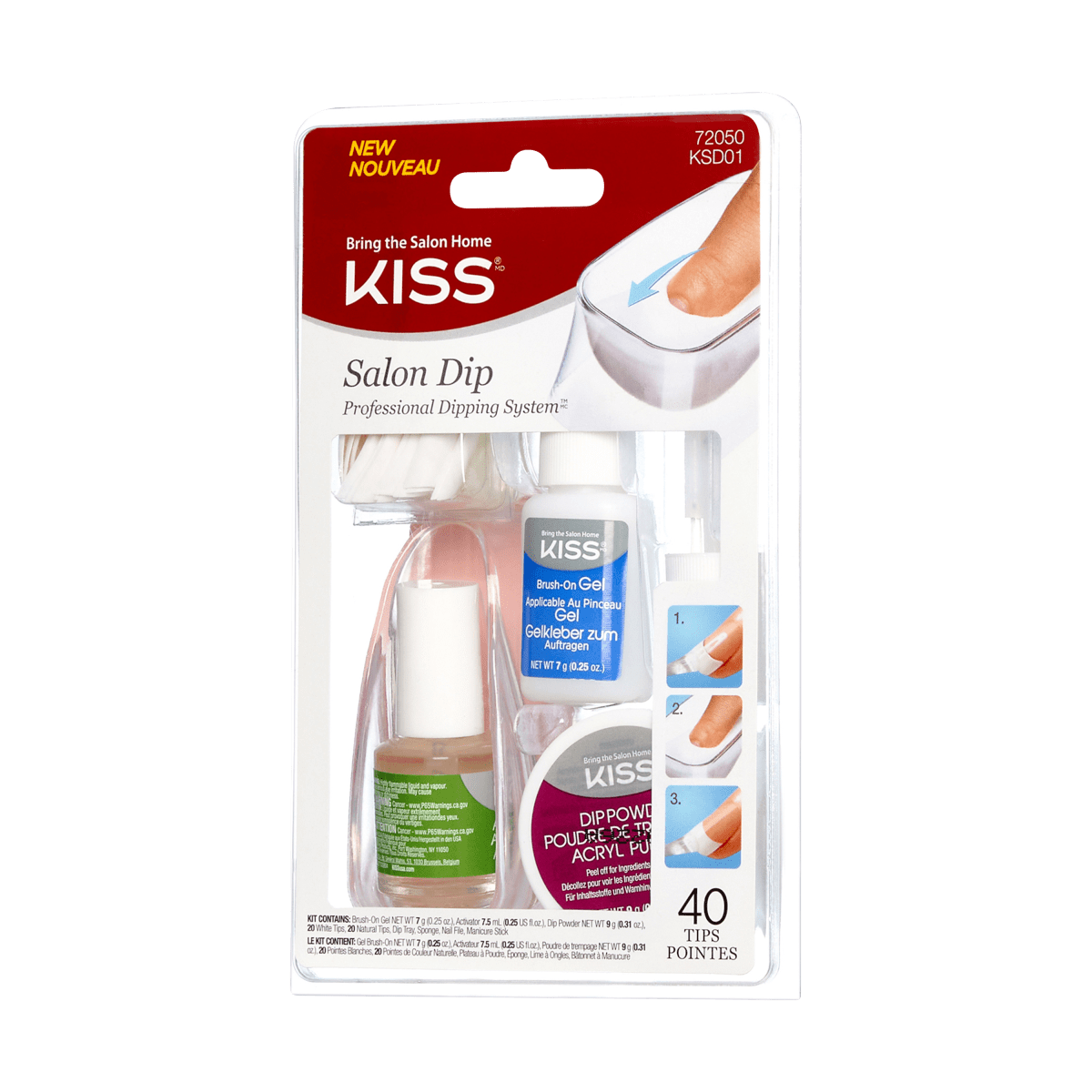 KISS Salon Dip Powder Nail Kit All in One Professional Dipping