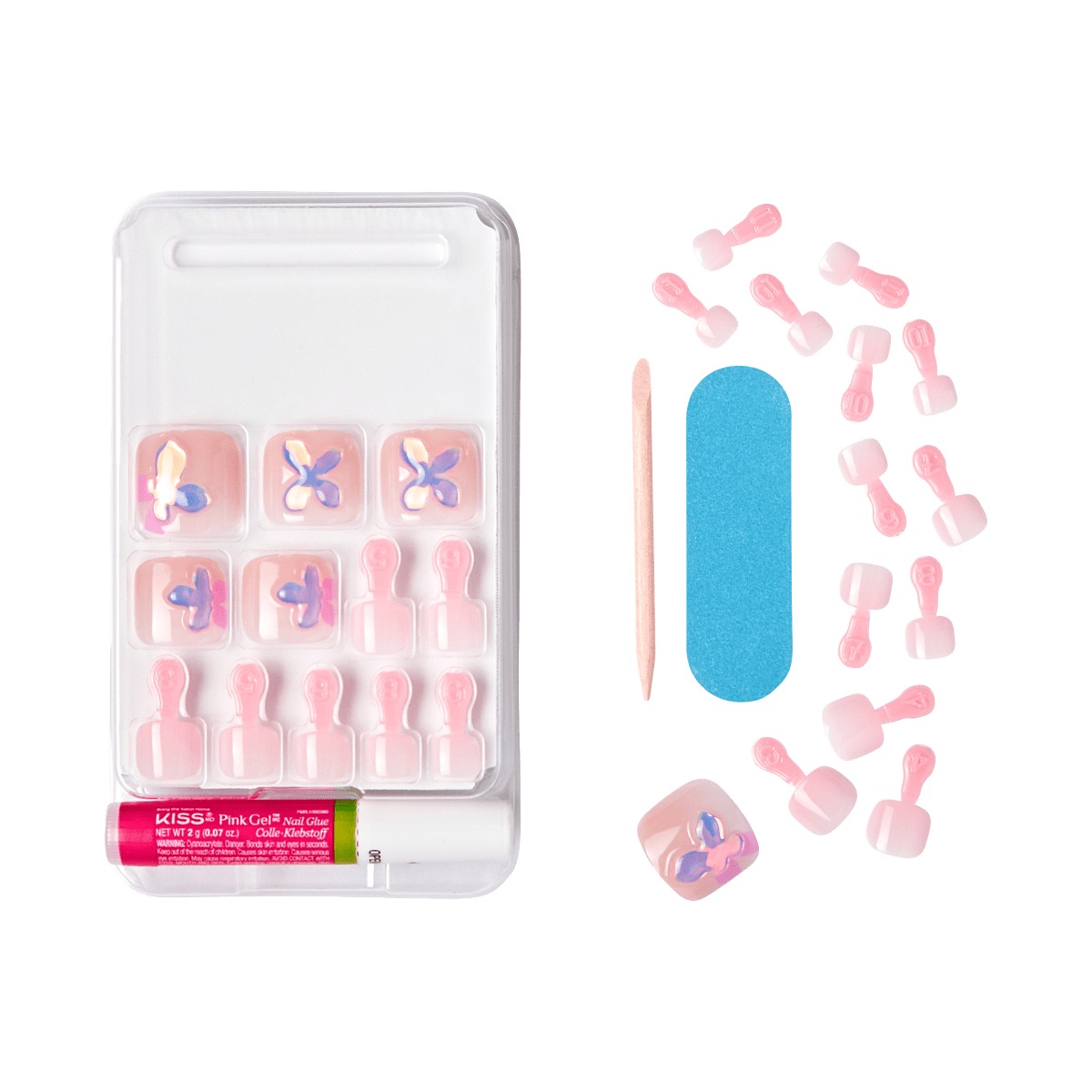KISS Gel Fantasy Allure Toenails - Blushing