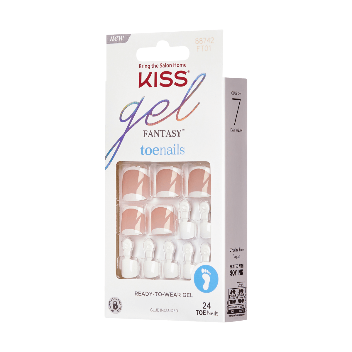 KISS Gel Fantasy Toenails - Walk a Mile in