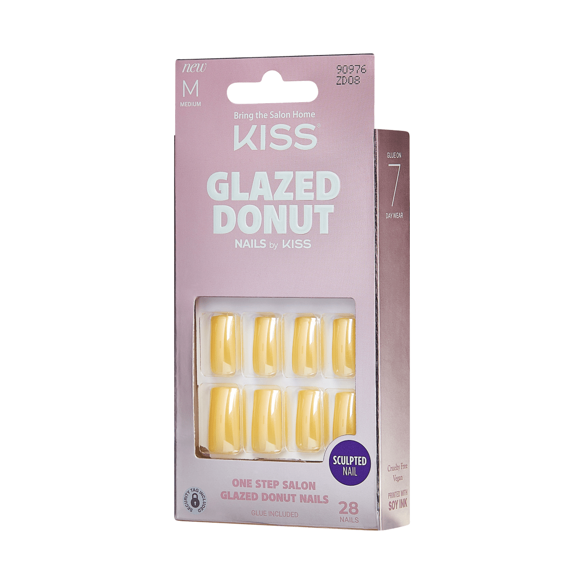 KISS Glazed Donut Nails - Icy Lemon