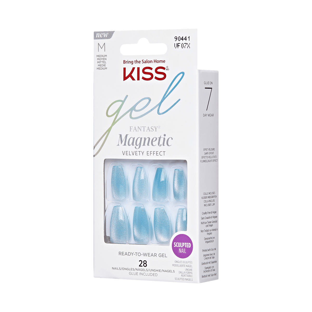 KISS Gel Fantasy Magnetic Nails - Crayons