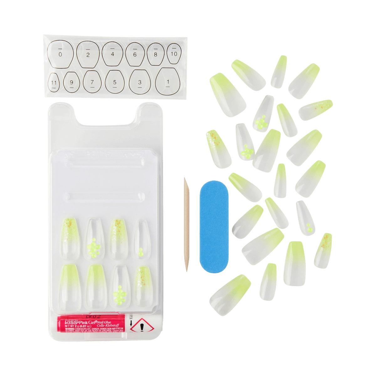 KISS Jelly Fantasy Nails - Jelly Hearts