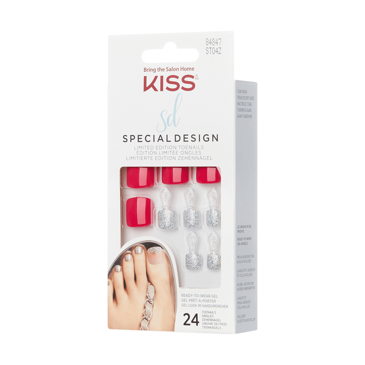 KISS Special Design Toenails - You Make Me Smile