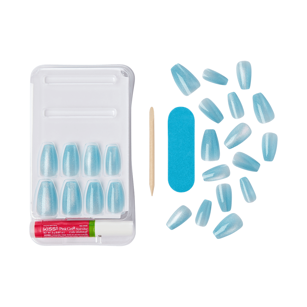 KISS Gel Fantasy Magnetic Nails - Crayons