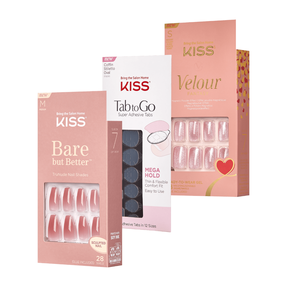KISS Velour Fantasy, Bare but Better, & Tab to Go Set – Feelin’ Flirty