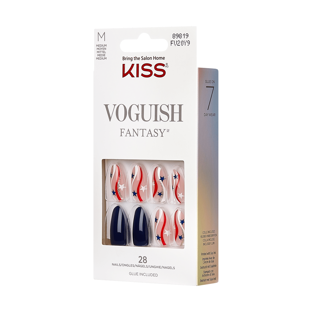 KISS Voguish Fantasy Patriotic Nails - Swag