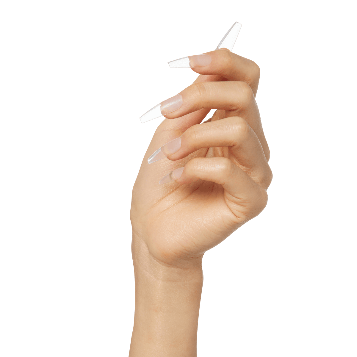 KISS 100 Full-Cover Nail Kit - Clear Coffin