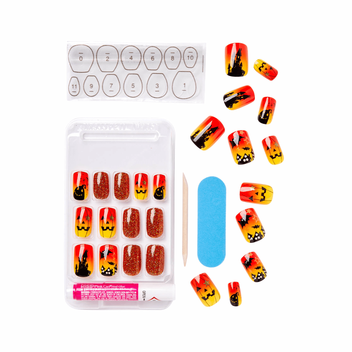 KISS Halloween Design Nail - Red Lamp