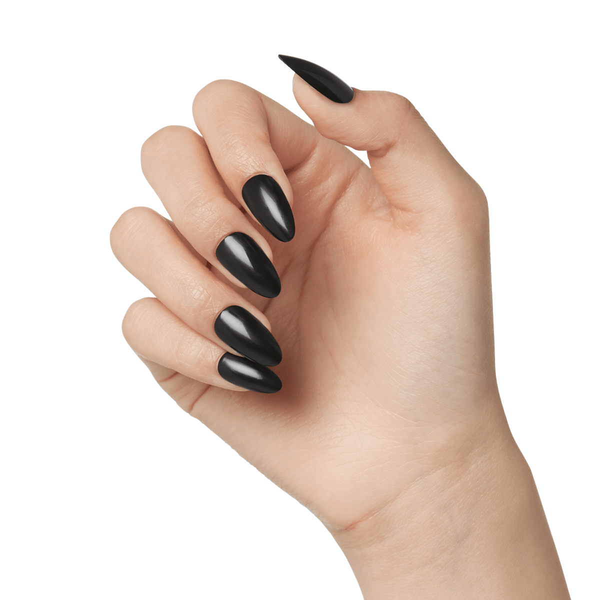 KISS Gel Fantasy Sculpted Halloween Nails - Black Skeletons