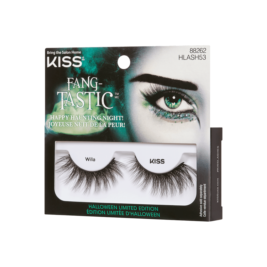 KISS Fang-Tastic, False Eyelashes, Willa, 14mm, 1 Pair